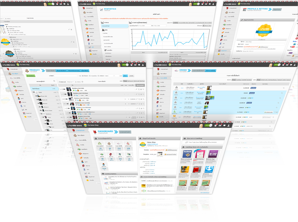 manage page หลังร้าน ระบบ จัดการ
